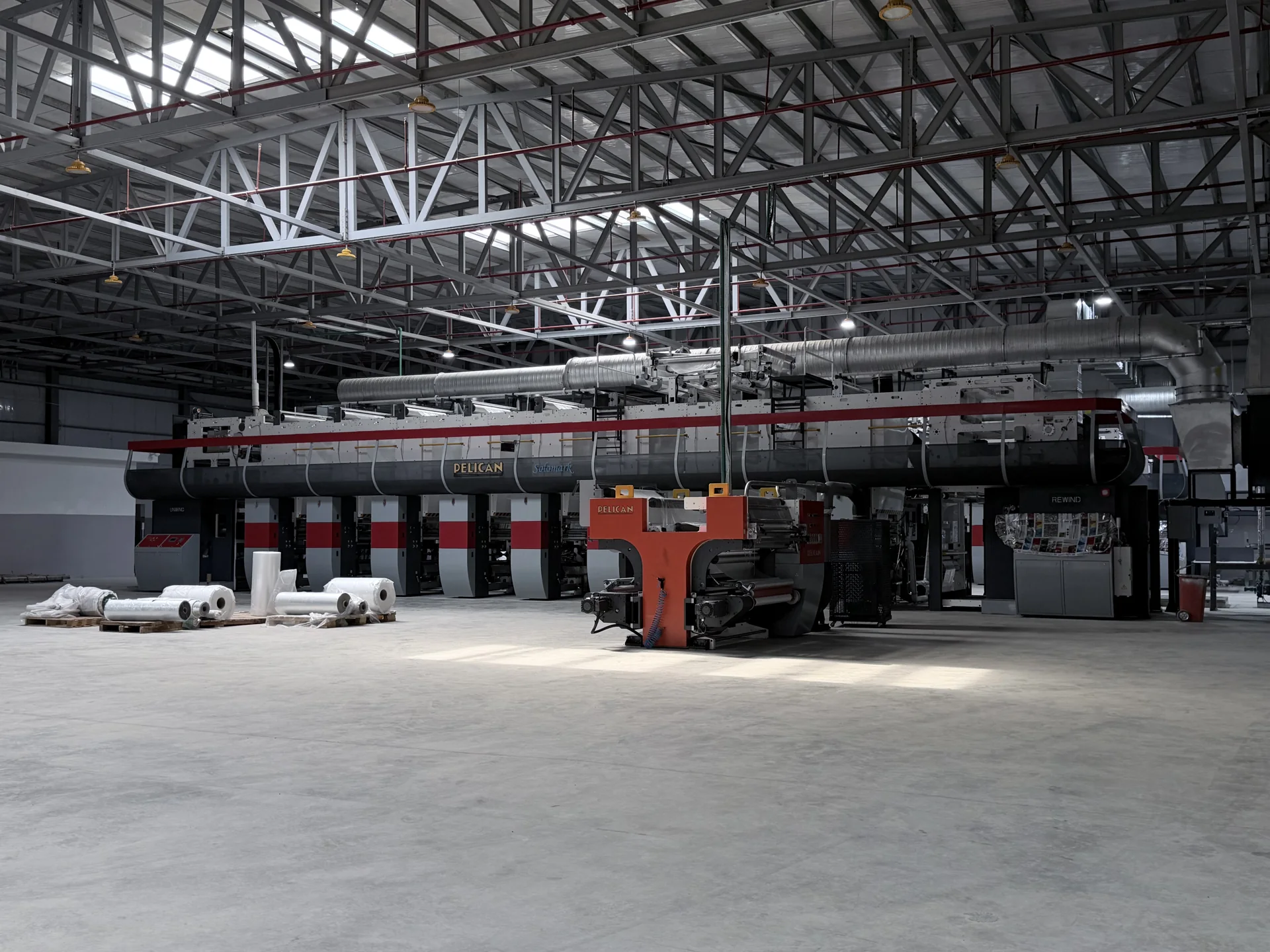 Production line inside the factory